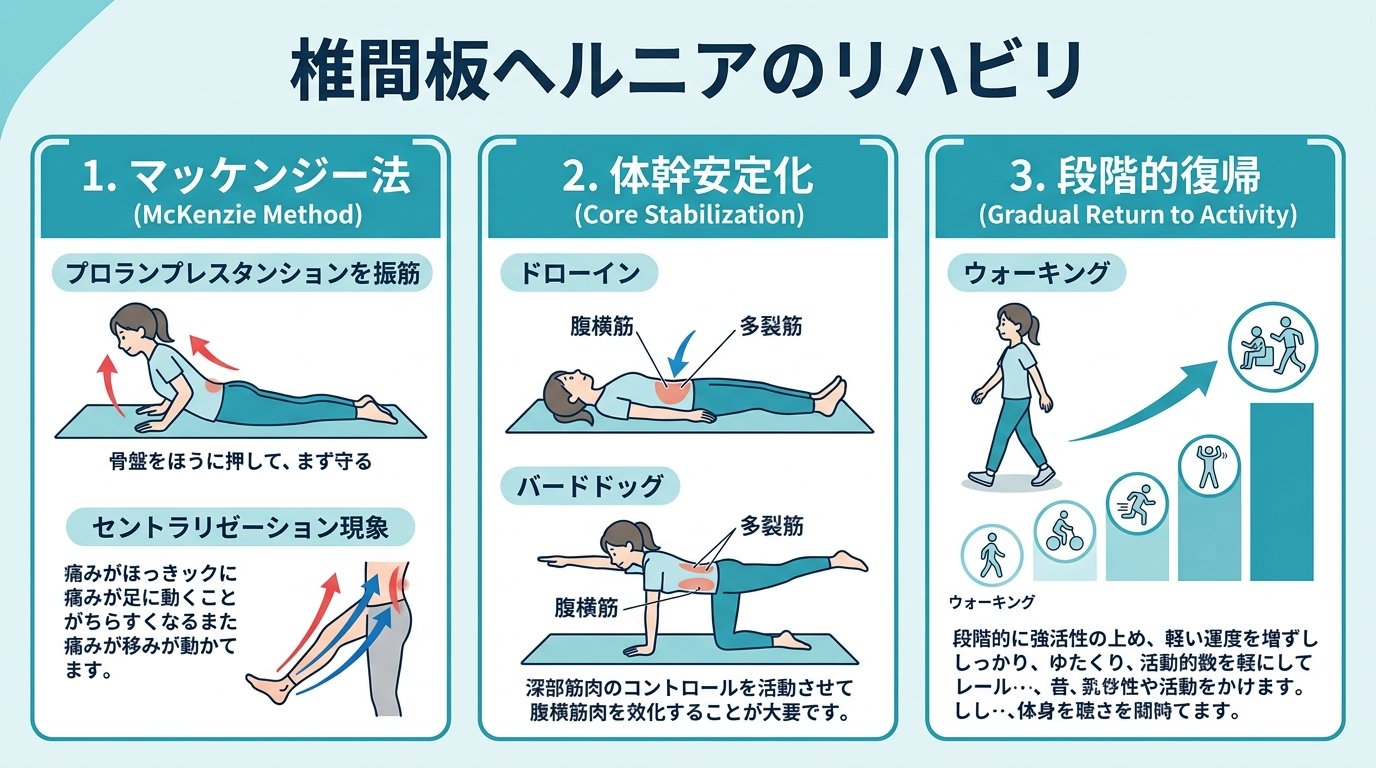 腰椎椎間板ヘルニアの理学療法アプローチ