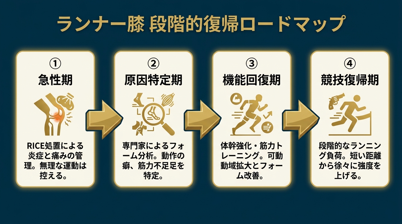 ランナー膝 段階的復帰ロードマップ