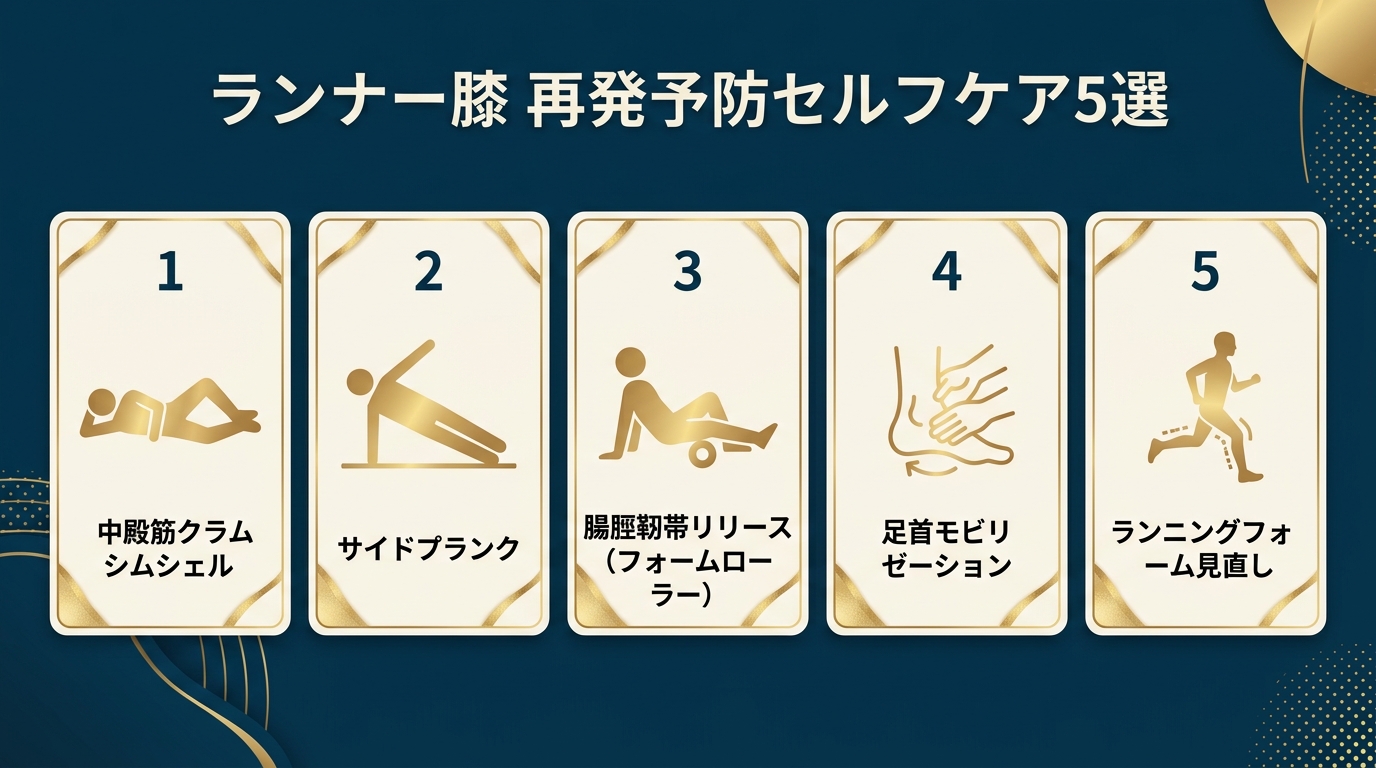 ランナー膝 再発予防セルフケア5選