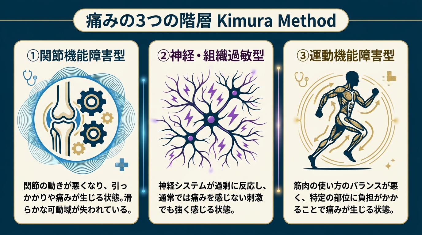 痛みの3つの階層Kimura Method