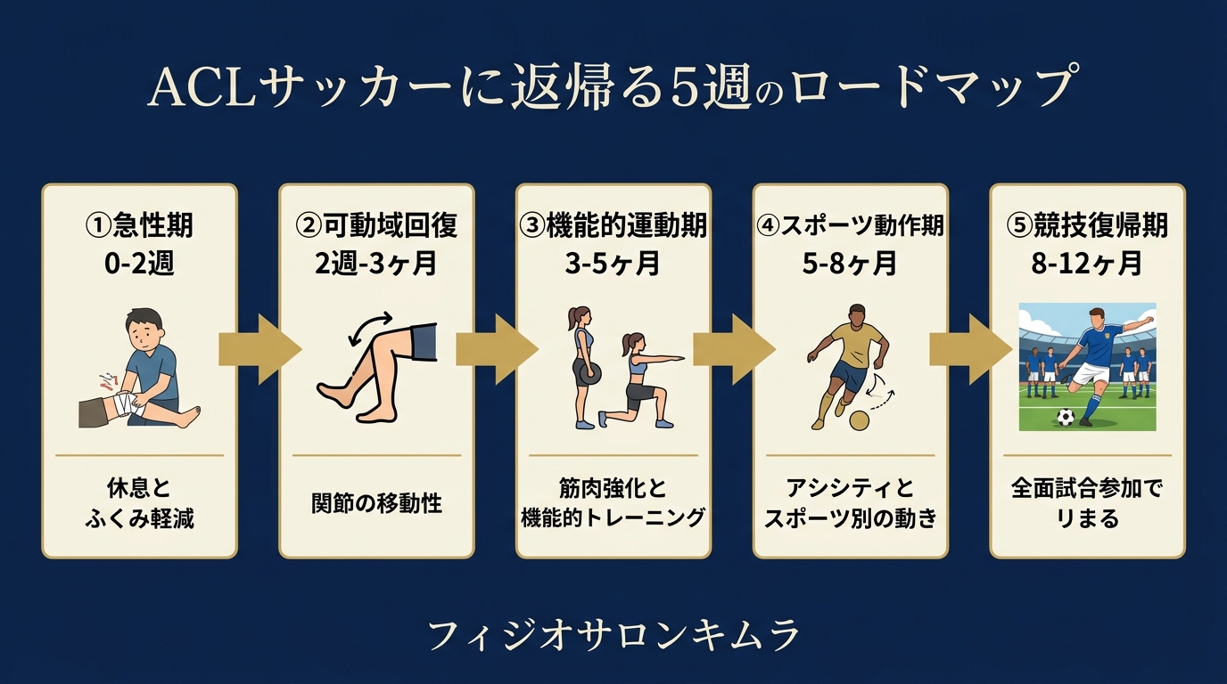 ACLサッカー復帰5ステップロードマップ